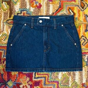 BARELY WORN Denim Forum Denim Mini Skirt
